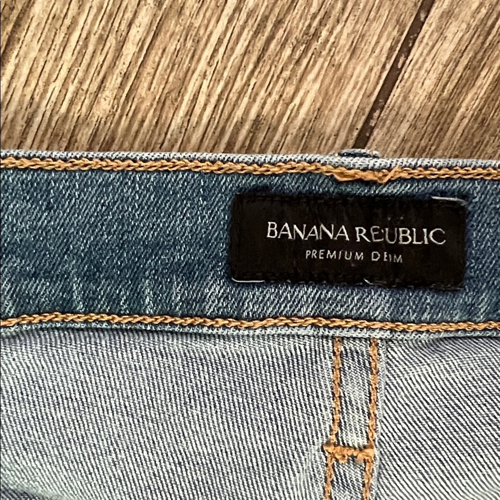 FINAL!  Banana Republic Mid-Rise Skinny Blue Denim Jeans- Sz 30 - Picture 4 of 9